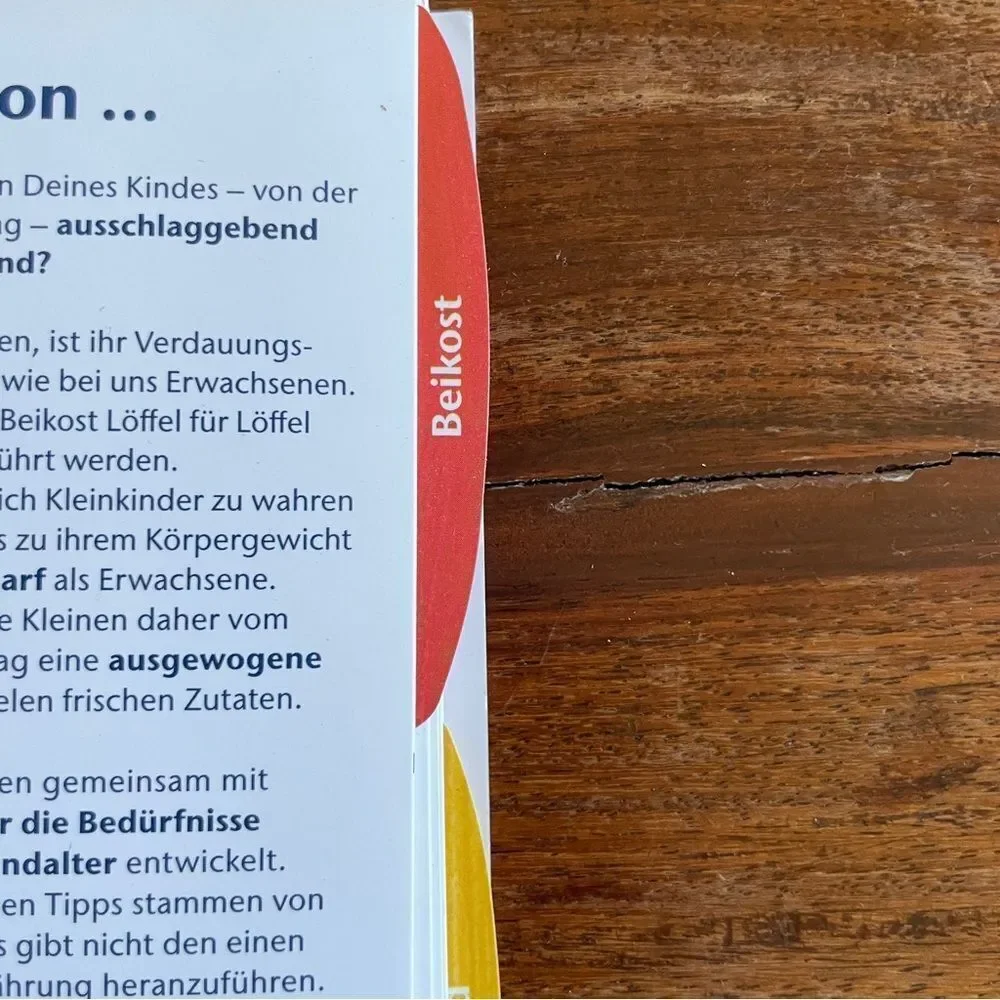 Meine Rezepte German Cookbook for Babies and Toddlers Balanced Wholesome